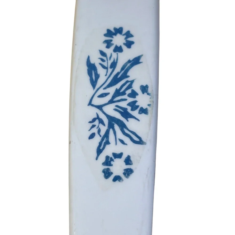 Vtg Blue Cornflower Melamine Slotted Spoon Cooking Utensil S-1076 Taiwan Match